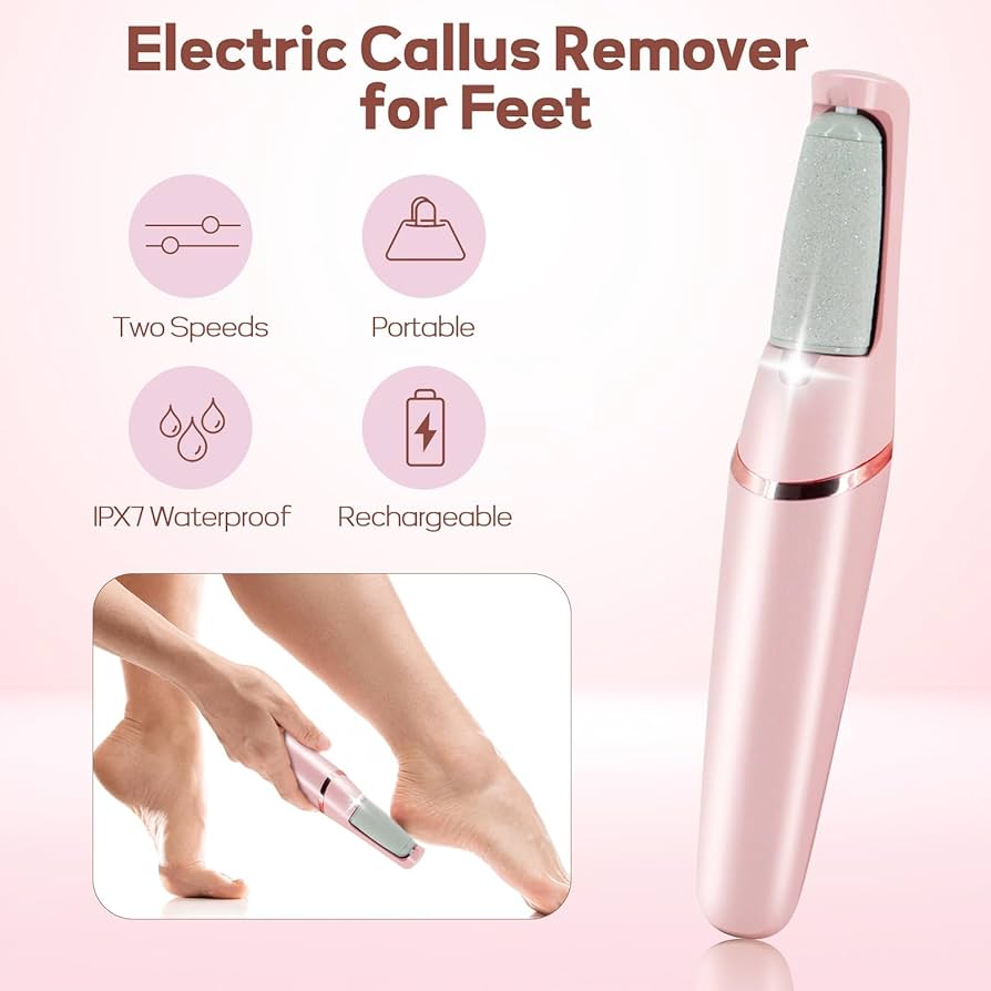 SilkFeet Pro™ Rechargeable Waterproof Electric Callus Remover