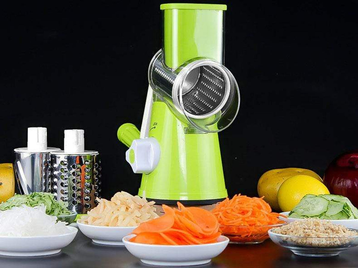 ChefMaster 3-in-1 Rotary Vegetable Slicer & Grater