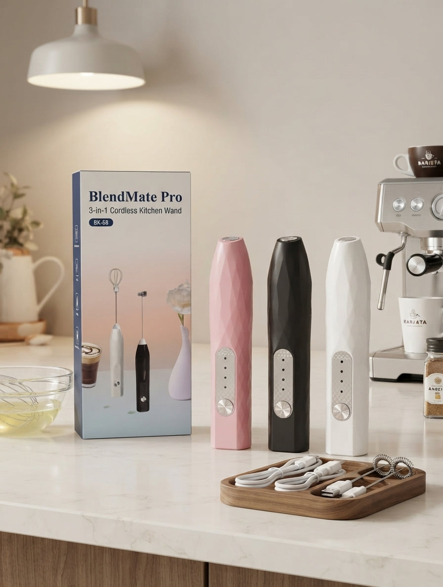BlendMate Pro™ | The Ultimate 3-in-1 Cordless Kitchen Wand