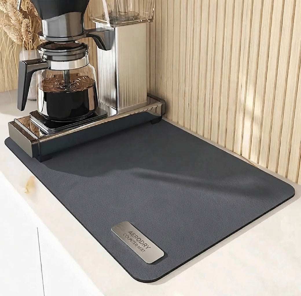 LuxeSpill Absorbent Kitchen & Coffee Station Mat