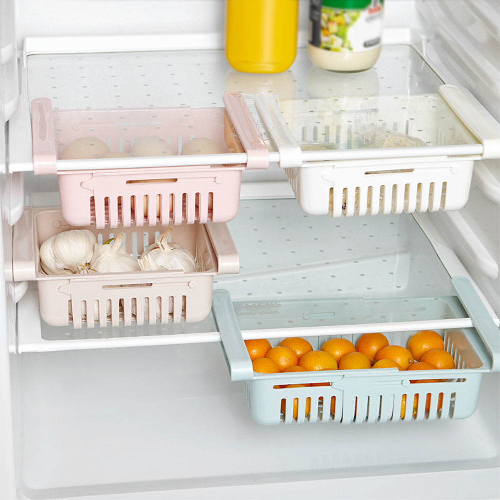 FridgeSpace Pro™ Expandable Under-Shelf Drawer Basket