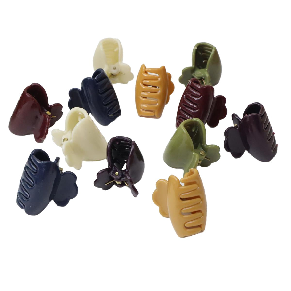 Mini Plastic Hair Claw Clips Assortment