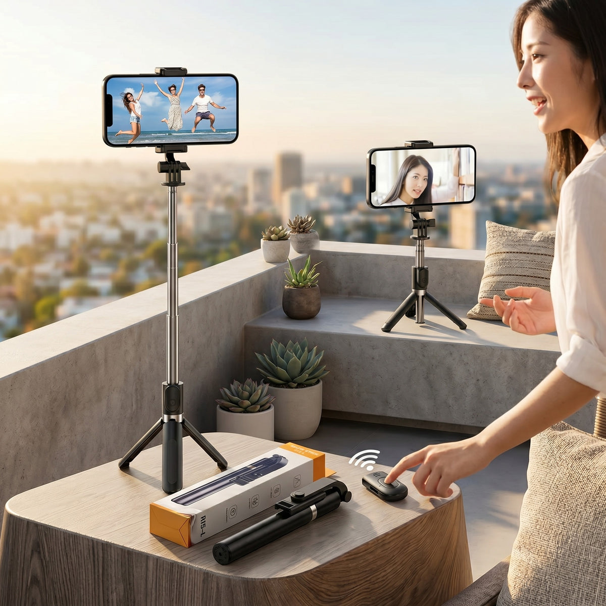 SnapFlex Pro™ Extendable Bluetooth Selfie Stick Tripod