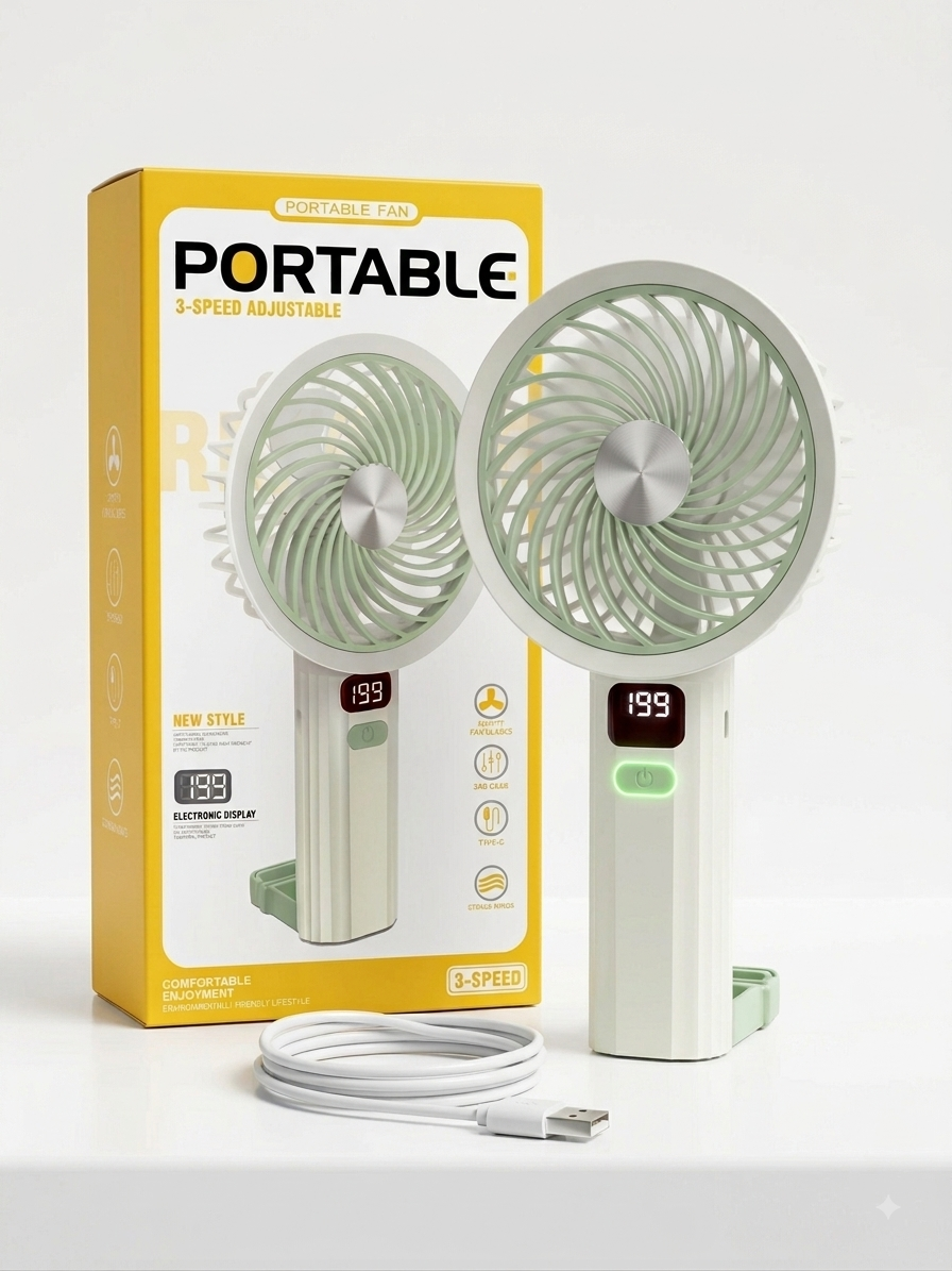 BreezeMax Pro™ Digital Handheld Turbo Fan