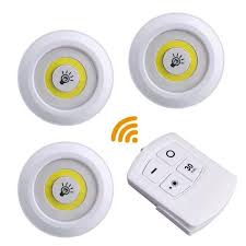 GlowStick™ Wireless LED Puck Lights – 3-Pack with Remote Control
