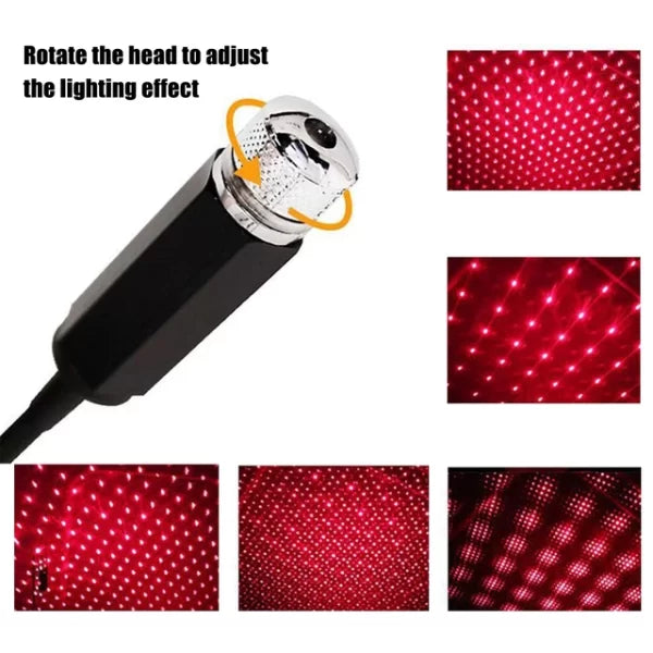 USB LED Star Galaxy Laser Projector – Portable Atmosphere Light