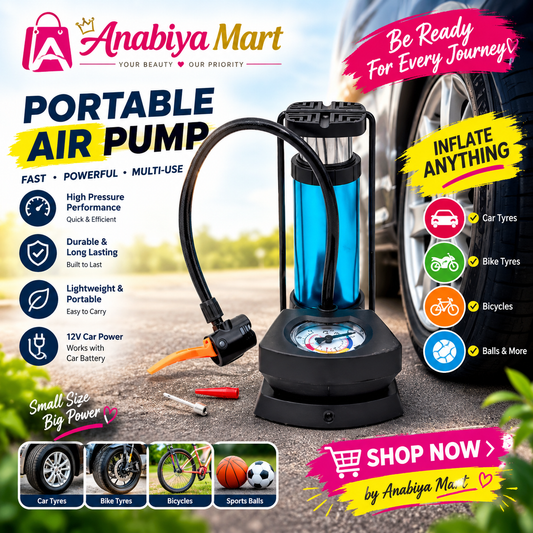 AirFlex Pro™ High-Pressure Compact Foot Pump