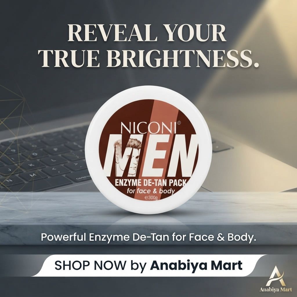 Niconi Men Enzyme De-Tan Pack for Face & Body