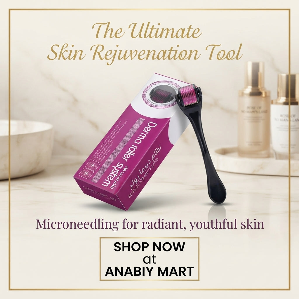 GlowLift Pro Derma Roller System: Micro-Needling Skin & Hair Rejuvenation Tool