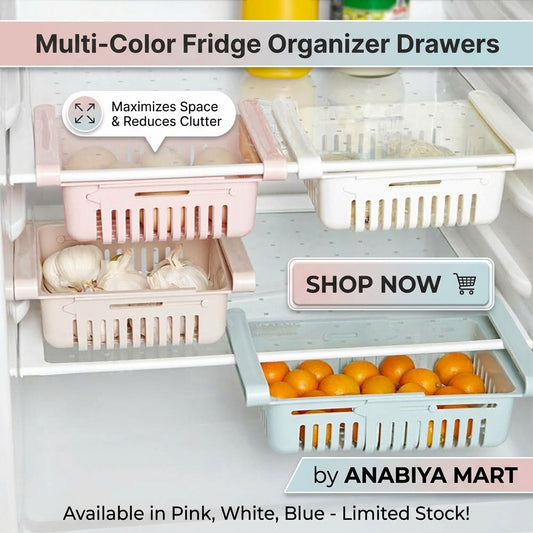 FridgeSpace Pro™ Expandable Under-Shelf Drawer Basket