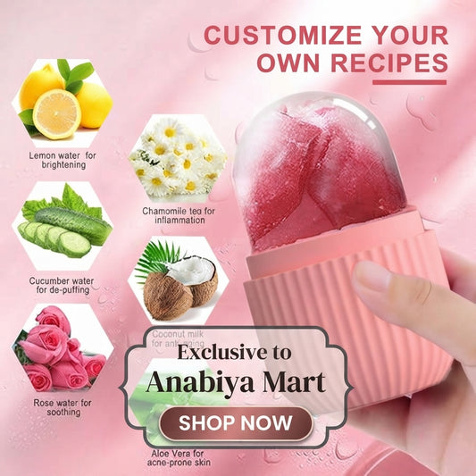 GlowIce™ Facial Ice Cube Massager – Cooling Skincare Roller
