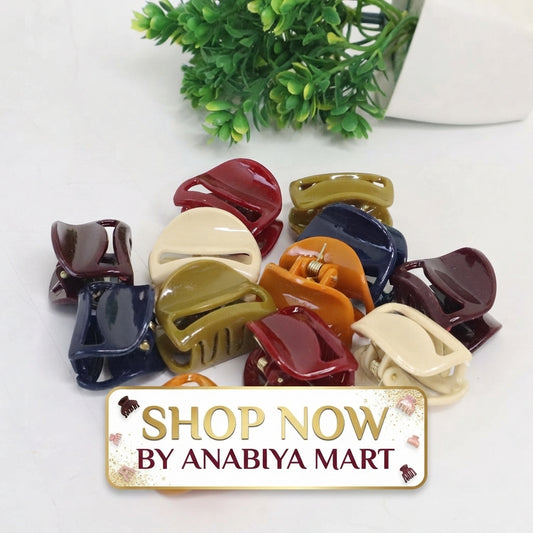 Mini Plastic Hair Claw Clips Assortment