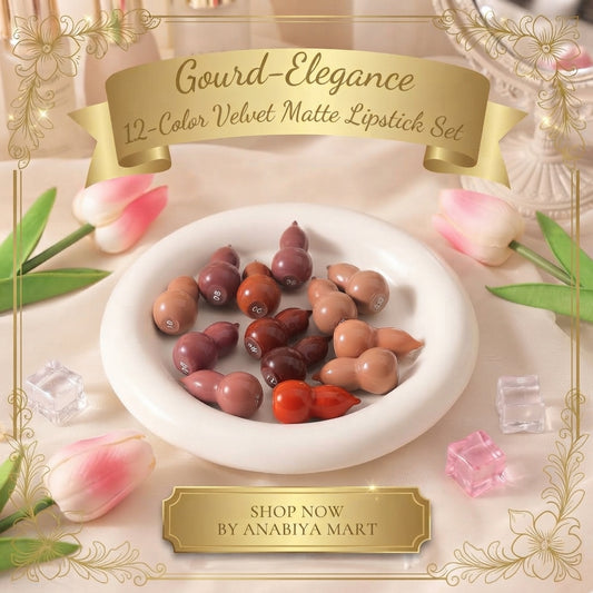 Gourd-Elegance 12-Color Velvet Matte Lipstick Set