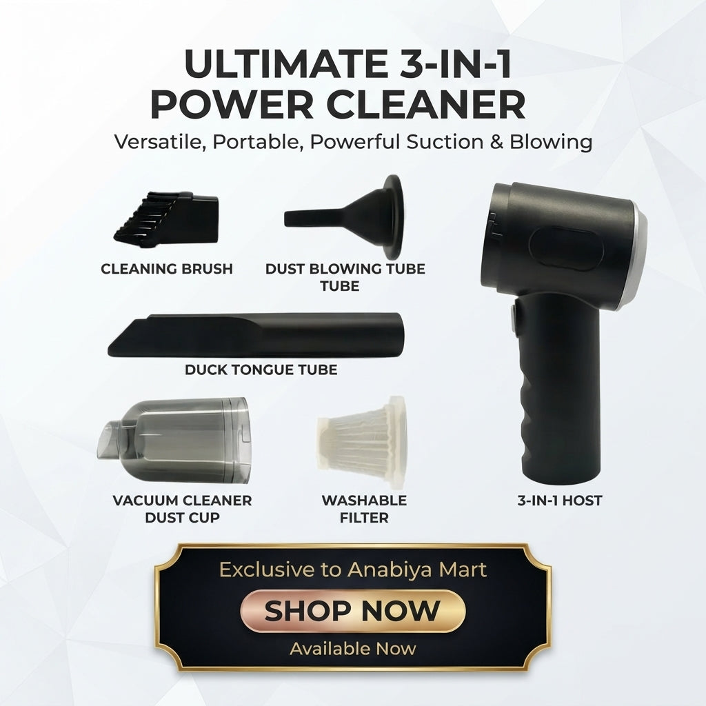 🧹 TurboClean Mini Handheld Vacuum Cleaner