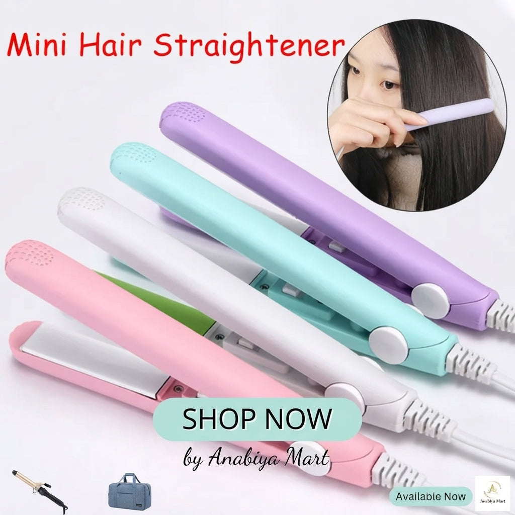 Macaron Pastel Mini Hair Straightener & Curler